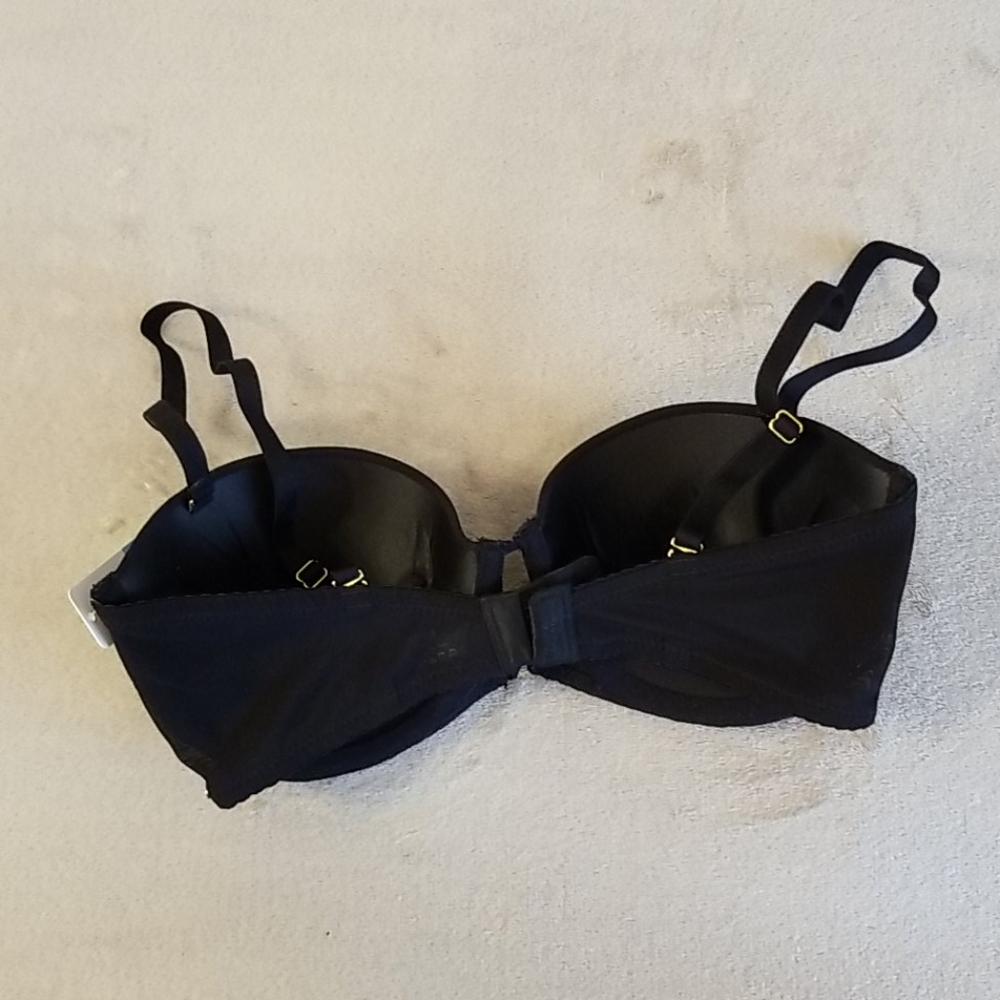 Sam Edelman Mesh Convertible Black Balconette Bra 32C - Picture 3 of 13